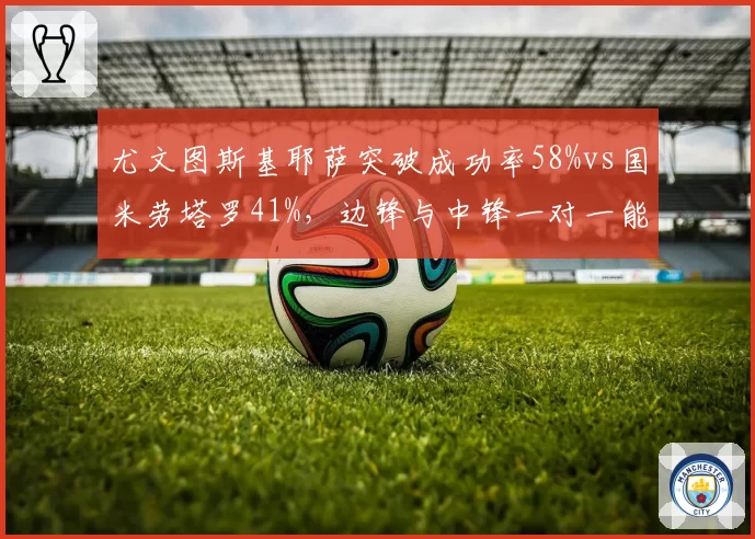尤文图斯基耶萨突破成功率58%vs国米劳塔罗41%，边锋与中锋一对一能力差异导致进攻发起方式分化